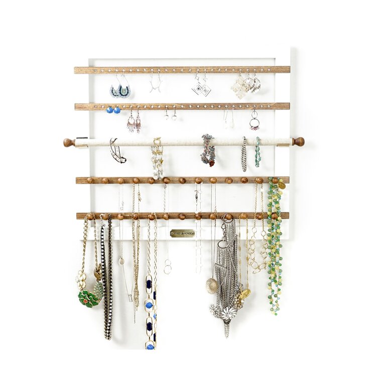 Wall mounted store jewellery holder